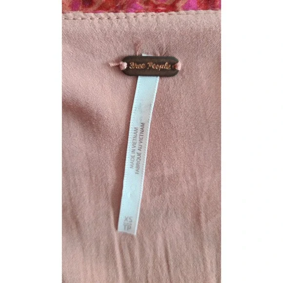 Free People Lennon Boho Maxi Wrap Dress Size XS Ruffle Long Sleeve Patchwork - Picture 5 of 12